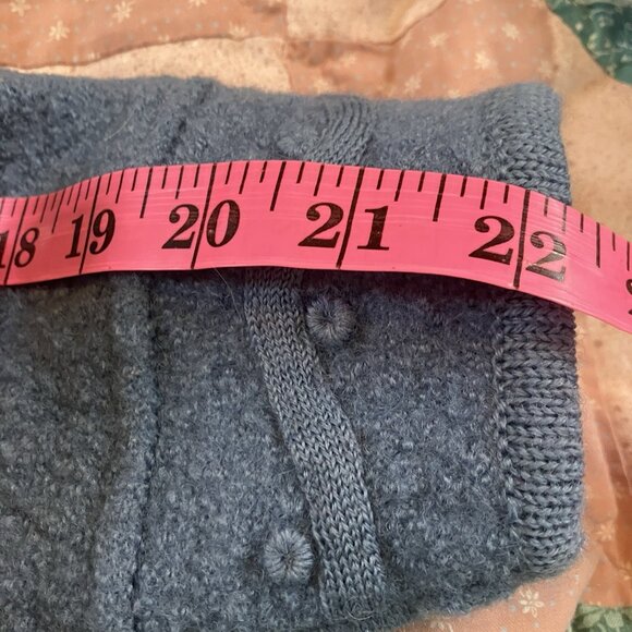 Vintage D'allairds Cardigan‎ Womens XL Boiled Wool Knit Granny Cottagecore - Picture 10 of 11
